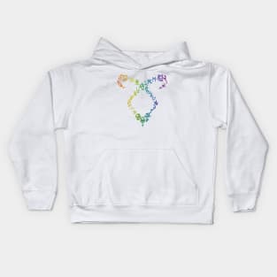 Shadowhunters rune / The mortal instruments - Angelic power rune shape with runes (coloured) - Parabatai - gift idea Kids Hoodie